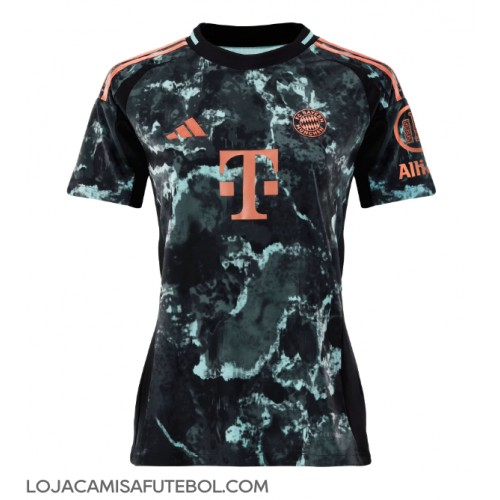 Camisa de Futebol Bayern Munich Equipamento Secundário Mulheres 2024-25 Manga Curta